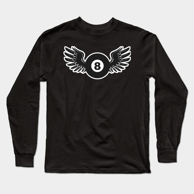 FLYING 8 BALL Long Sleeve T-Shirt by BG305